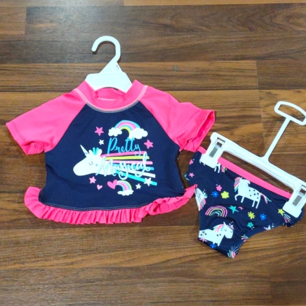 Wippette Rash Guard Set for Baby Girl (Never worn)